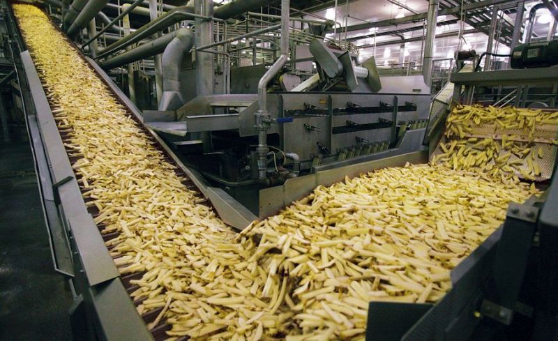 Process Of Frozen French Fries Production Line